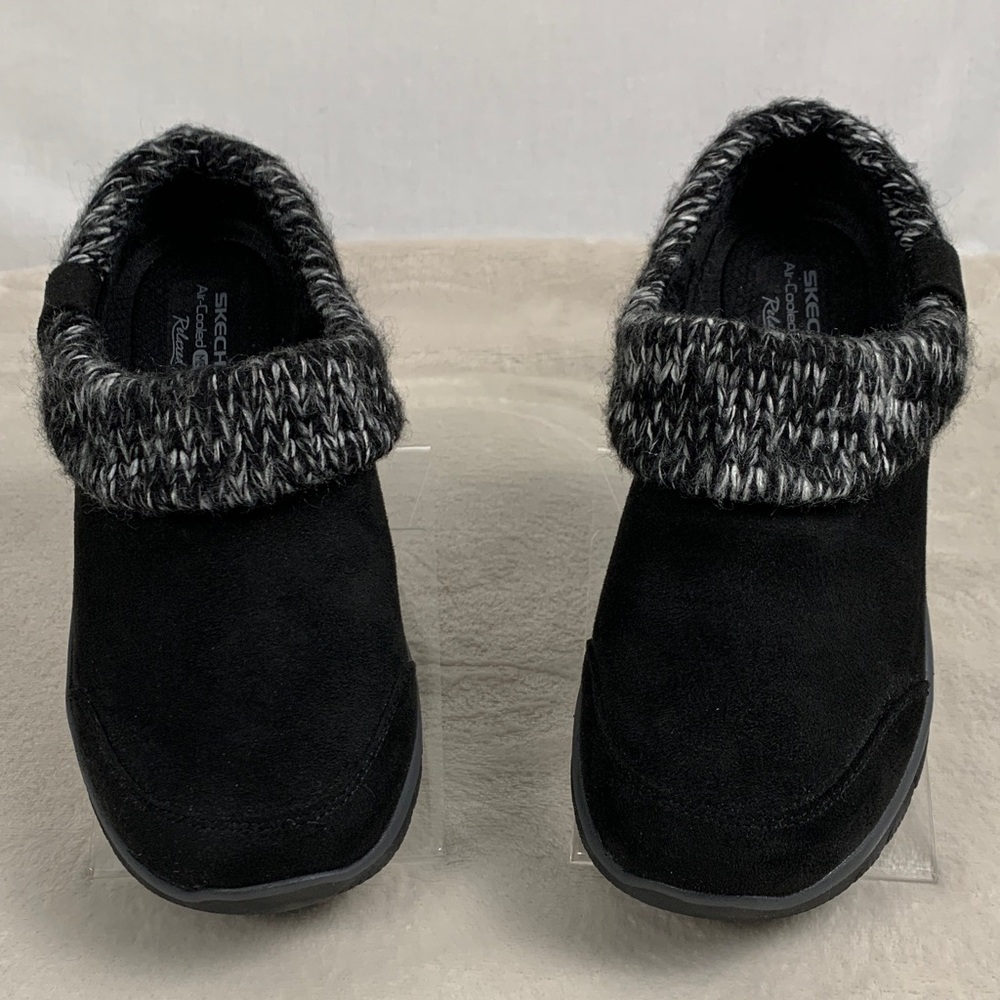 Skechers Cozy Women’s Relaxed Fit Memory Foam Mule Clogs w Knit Collar Warm 7